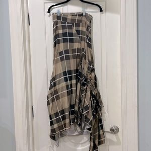 Joyfolie plaid Ruffle skirt